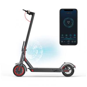 Patinete Elétrico Scooter 30 kmh com APP, para até 120 kg e Maiores de 13 Anos, e, AOVOPRO ES80, Cinza