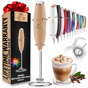 Mixer Elétrico com Suporte, Zulay Kitchen, Marrom Madeira