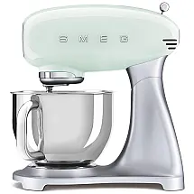 Batedeira Retrô anos 50 com 10 Velocidades Capacidade 4,8L, 600W, Pastel, 110v, SMEG SMF02PGUS, Verde