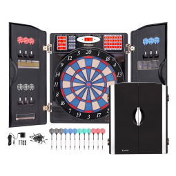 Jogo de Dardos Eletrônico com 12 Dardos, 38 Modos de Jogo e 211 Opções de Pontuação, para até 16 Jogadores, WIN.MAX WMG92398