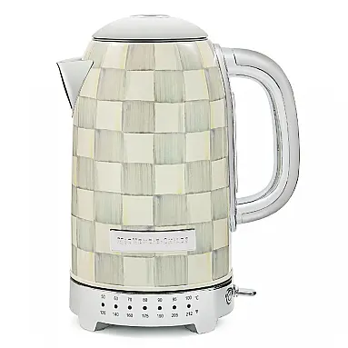 Chaleira elétrica MacKenzie-Childs Sterling Check