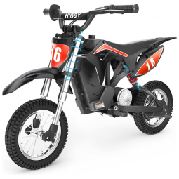 Moto Elétrica Infantil DK1 Movida à Bateria 36V Atinge 24 km por hora, 300W, HIBOY, Preto