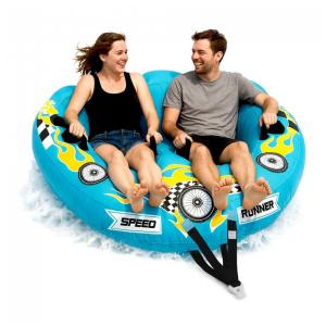 Boia Rebocável Inflável Para 2 Pessoas, Resistente, SERENELIFE SLTOWBL10, Azul