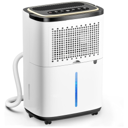 Desumidificador de Porão 16,08 Litros para 279 metros quadrados - Bomba, Controle de Umidade Inteligente, Modo DehuDryAir