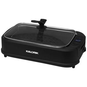 Churrasqueira Elétrica Portátil, com Antiaderente, 1500W, 110v, KALORIK GR 45386 BK, Preto