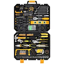 Kit de Ferramentas com Maleta de zenamento, 168 Peças, COMOWARE, Amarelo