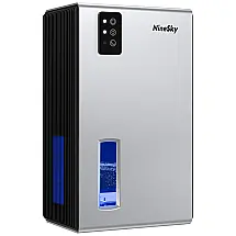 Desumidificador para Casa 2,5L com Desligamento Automático, Luz LED e Área 74m2, NineSky, Prata