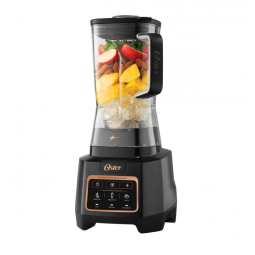 Liquidificador de Bancada 2,2L com 10 Lâminas, 3 Programas e 3 Velocidades, 110V 1500W, Oster Extreme, Preto