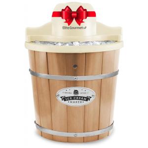 Máquina de Sorvete Capacidade 4L, 50W, Elite Gourmet, Creme