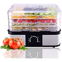 Desidratador de Alimentos 5 Bandejas 245W, 110v, HAPPYGRILL, Prateado