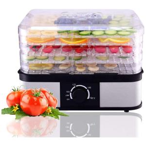 Desidratador de Alimentos 5 Bandejas 245W, 110v, HAPPYGRILL, Prateado