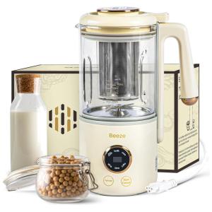 Máquina de Leite Vegetal 400mL com Temporizador de Atraso, Filtro Integrado e Sensor de Tampa, Beeze, Creme