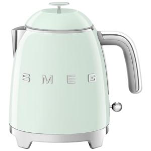 Smeg 50s Mini Chaleira Elétrica 800 mL Aço Inoxidável, 1400W, 220V, Verde Pastel