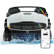 Robô Aspirador de Piscina com Cabo, Carregamento Automático e Controlado por APP para Piscinas de 18 Metros, 110V, Lydsto P1 Max, Branco