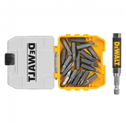 Conjunto de Guia de Acionamento Magnético 18 peças, DEWALT DWAF2058CS, Amarelo
