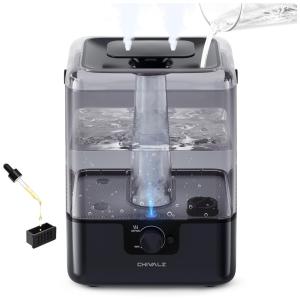 Umidificador 6L com Luz Noturna, Silencioso 26 dB, Temporizador de 50H, Bico de 360° e Difusor de Óleo para Ambientes até 50m2, 110V 25W