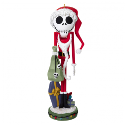 Enfeite Natalino Hallmark Keepsake 2025 Disney O Estranho Mundo de Jack Jack Skellington Papai Noel Nutcracker, 4,4 x 13,3 x 3,8cm