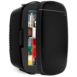 Nxone Mini Geladeira para Skincare 6 Litros Portátil, 110V, 12V, Preta