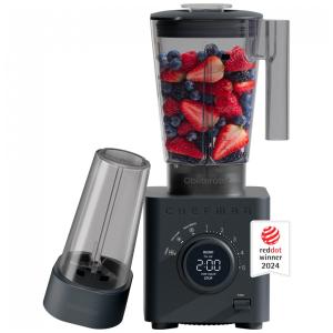 Liquidificador de Bancada com Painel de LED, 5 Velocidades, Capacidade de 1,4L e Lâmina de Aço Inoxidável, 110V 1380W, Chefman, Preto