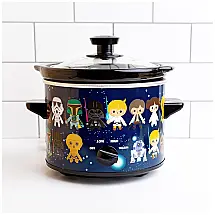 Panela Elkétrica 2 L Multifuncional Aço Inoxidável, Star Wars, 110V 121W, UNCANNY BRANDS SC2 SRW SRC, Azul