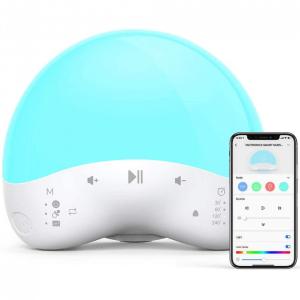 TaoTronics Luminária Inteligente para Bebês com Saída de Som, Controle por Voz e App