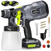 Pistola de Pintura Pulverizadora 800mL com 3 Modos de Pulverização, MYTOL MPS2003, Cinza