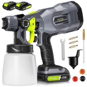 Pistola de Pintura Pulverizadora 800mL com 3 Modos de Pulverização, MYTOL MPS2003, Cinza