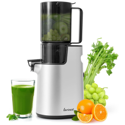 Centrifuga de Frutas de Alta Performance com Calha Larga de 10 cm, Função Reversa e Sem BPA, 110V 200W, Larinest, Branca