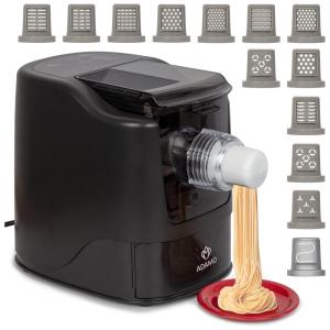 Máquina de Macarrão Automática Elétrica com 13 Formas Diferentes 15 Min de Tempo de Preparo, 110v, ADAMO LIFE, Preto