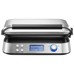 Belgian Máquina de Waffle Antiaderente, Aço Inoxidável, 1600W, 110v, N, C 5403, Prateado