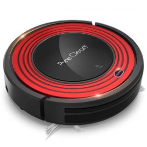 Aspirador de Pó Robô Inteligente e Auto Carregamento 1500Pa 24W, Bivolt, SERENELIFE PUCRC95.8, Vermelho