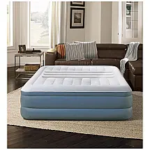 Colchão Inflável Lux Queen, LUMBAR, Azul