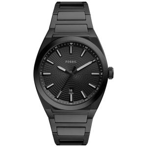 Relógio Masculino Analógico de Quartzo com Pulseira de Aço Inoxidável, Fossil FS5824, Preto