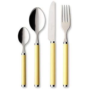 Conjunto de Talheres, Sofisticação e Durabilidade para Sua Casa com 24 Peças e Material de Aço Inoxidável, Villeroy Boch Sunny Day, Amarelo