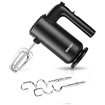 Batedeira de Mão com 5 Velocidades e Acessórios de Aço Inox, 200W, 110v, BONSO HM01 B, Preto