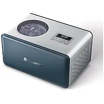 Máquina de Sorvete 2L com 4 Modos, Visor Digital LCD, Temporizador, Sem Pré-Congelamento e Compressor Integrado, 110V 150W, AAOBOSI, Preta