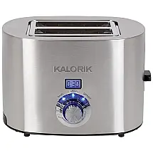 rradeira de 2 Fatias com 6 Níveis de Postagem e Função Bagel, Aço Inoxidável, KALORIK TO 45705 SS MF, Prateado