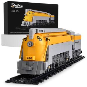 Kit de Construção Trem a Vapor CO490 com 808 Peças, Nifeliz, Laranja