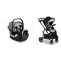 Cadeirinha Britax Willow S Grafite Ônix Bebê Recém-nascido com Base Alpine e Sistema ClickTight 1,8 a 13,6 kg