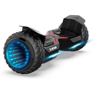 Hoverboard com Luz LED, Alto Falante Musical, Pneus Off Road, Velocidade de 12km/h e Alcance até 12 km, para Crianças e Adultos até 100 kg
