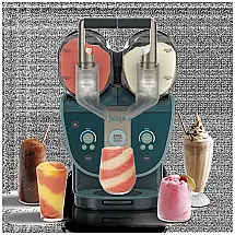 Máquina de Slush Ninja SLUSHi Twist FS701GN Verde Dois Sabores Simultâneos 110V