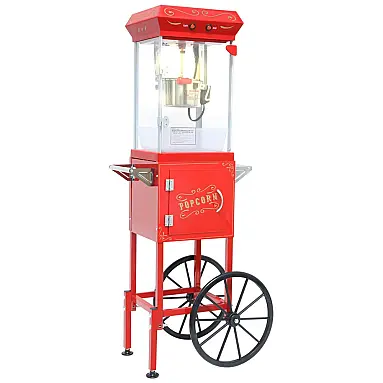 Pipoqueira com Carrinho, Design Vintage