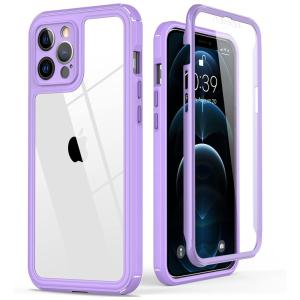 Capinha Compatível com a va d com Vidro Temperado, Roxa, KEYSTAR iPhone 12 Pro Max Case, Violeta