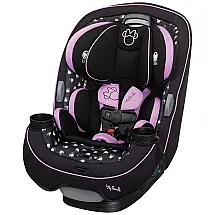 Cadeirinha de Carro Conversível Disney, Crescimento 3 em 1 de Bebê a Criança Grande, Minnie Noturna