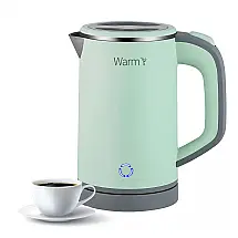 Mini Chaleira Elétrica Warm Y 0,8 Litros de Capacidade com Desligamento Automático, 110V 600W Verde