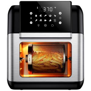 AirFryer 14L Forno Churrasqueira, Elétrico Digital LED 10 em 1 Com Desidratador, 110v, INNSKY IS AF001, Prateado