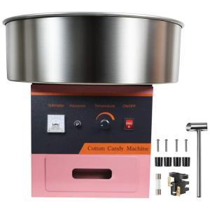 RYFT Máquina de Algodão Doce Elétrica com Design Removível, 110V, 1030W, Rosa