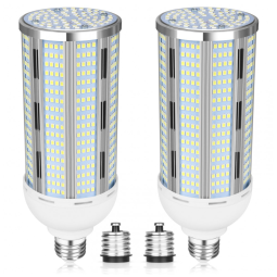 Lâmpada LED Corn 100W Elivern (2 un), 12000 lúmens, 5000K daylight, base E26/E39, super brilhante, ideal para garagem, fábrica