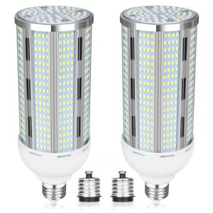 Lâmpada LED Corn 100W Elivern (2 un), 12000 lúmens, 5000K daylight, base E26/E39, super brilhante, ideal para garagem, fábrica