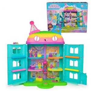 Casa de Bonecas Gabbys Dollhouse, Playset de Varanda Cakeys Fruit Smoothie, 8 peças com Figuras de Brinquedo, Acessórios de Casa de Bonecas